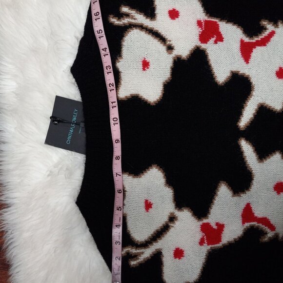 Cynthia Rowley Intrasia Womens Mohair Wool Blend Floral Cardigan Sweater L - Picture 16 of 16